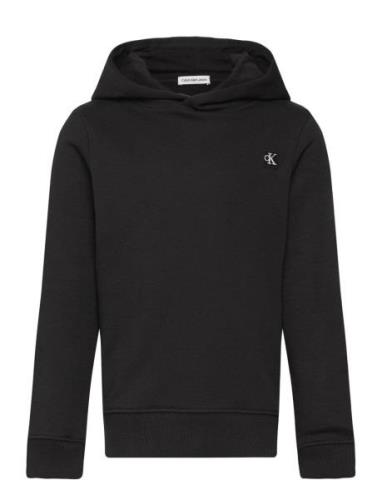 Monogram Mini Badge Hoodie Tops Sweat-shirts & Hoodies Hoodies Black C...