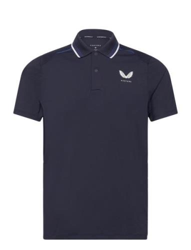 Tech Polo Tops Polos Short-sleeved Navy Castore