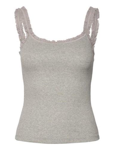 Elinea-M Tops T-shirts & Tops Sleeveless Grey MbyM