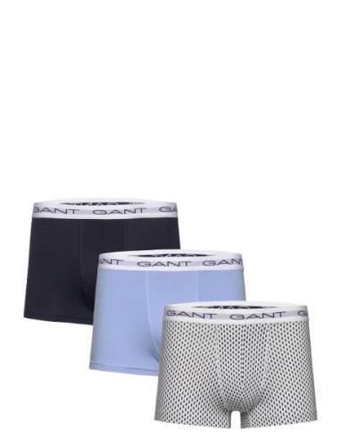 Microprint Trunk 3-Pack Bokserit Navy GANT