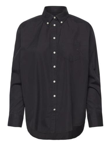 Relaxed Bd Luxury Poplin Tops Shirts Long-sleeved Black GANT