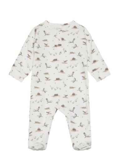 Romper Ls Pyjama Sie Jumpsuit Haalari Multi/patterned Fixoni