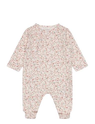 Nightsuit W. Feet Pyjama Sie Jumpsuit Haalari Multi/patterned Fixoni