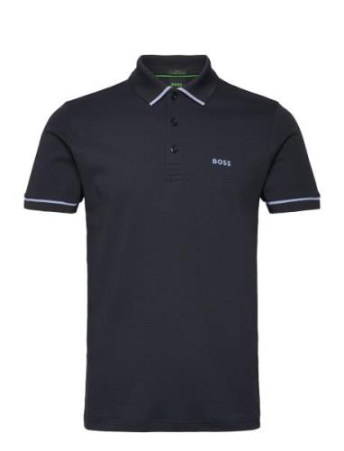 Paule Tops Polos Short-sleeved Navy BOSS