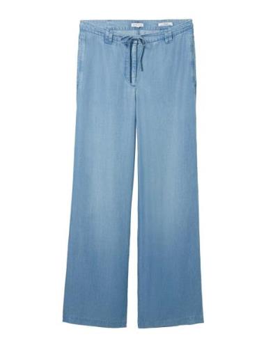 Tom Tailor Lea Wide Leg Tencel Bottoms Trousers Wide Leg Blue Tom Tail...