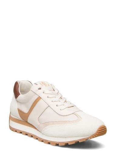 Dani Suede & Leather Sneaker Matalavartiset Sneakerit Tennarit Cream L...