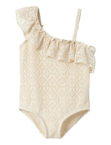 Nmffannie Swimsuit Lil Uimapuku Uima-asut Cream Lil'Atelier