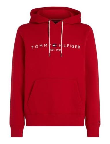 Tommy Logo Hoody Tops Sweat-shirts & Hoodies Hoodies Red Tommy Hilfige...