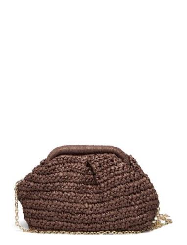 Rattan Clutch Bag Bags Crossbody Bags Brown Mango