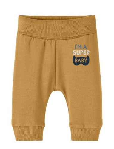 Nbmvonne Sweat Pant Box Bru Bottoms Sweatpants Yellow Name It