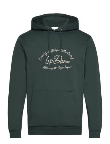 Camden Hoodie Tops Sweat-shirts & Hoodies Hoodies Green Les Deux