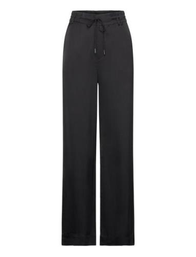 Katina Trousers Bottoms Trousers Wide Leg Black Twist & Tango