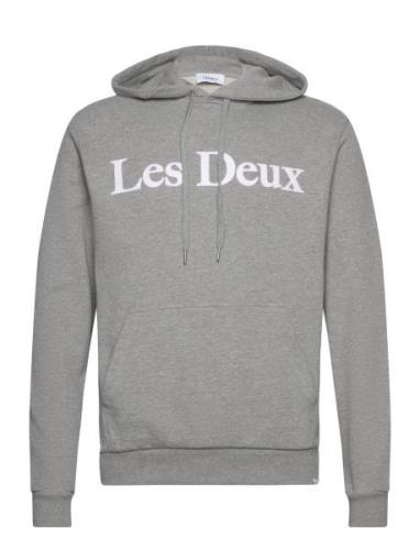 Charles Hoodie Tops Sweat-shirts & Hoodies Hoodies Grey Les Deux