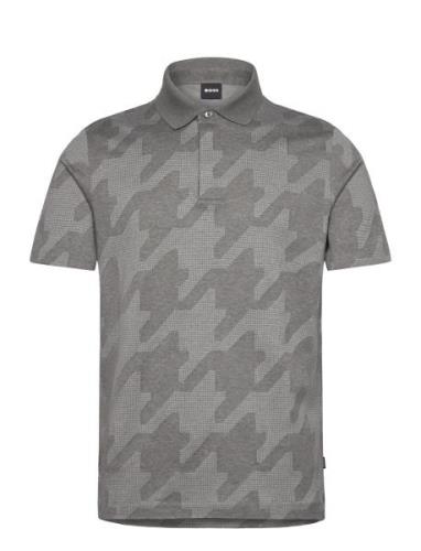 C-Penrose 45 Tops Polos Short-sleeved Grey BOSS