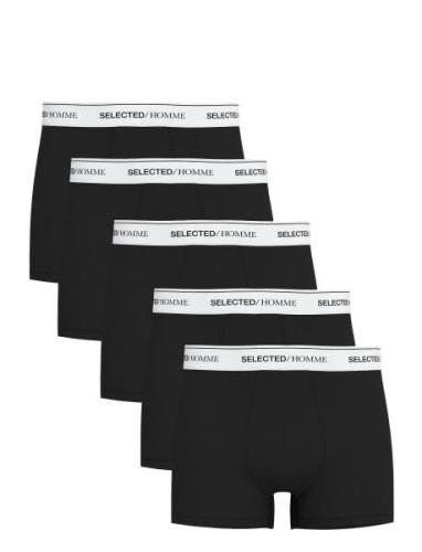 Slhliam 5-Pack Trunk Bokserit Black Selected Homme