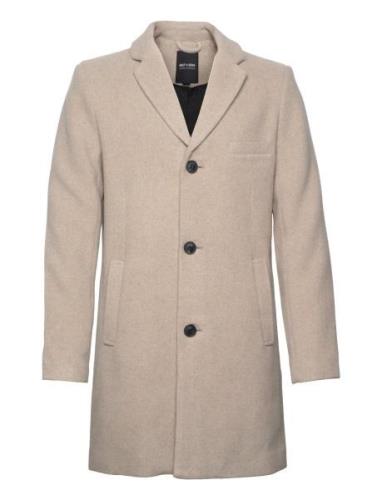 Onsjaylon Wool Coat Otw Noos Villakangastakki Pitkä Takki Cream ONLY &...