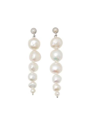 Drop Pearl Earrings Korvakoru Korut Silver Blue Billie