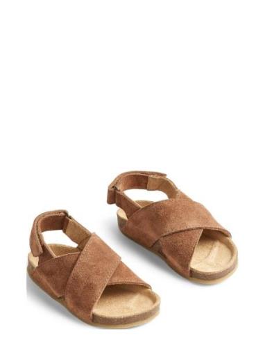 Wan Sandal Shoes Summer Shoes Sandals Brown Wheat