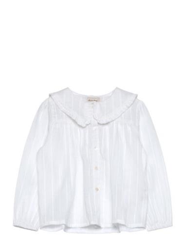 Shirt Ls Tops Blouses & Tunics White Minymo