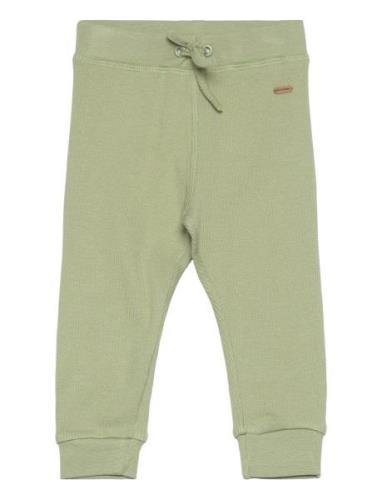 Pants Rib Bottoms Sweatpants Green Minymo