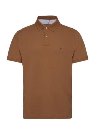 Core 1985 Regular Polo Tops Polos Short-sleeved Brown Tommy Hilfiger