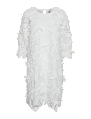 Yastrea 3/4 Dress - Show Tll Lyhyt Mekko White YAS