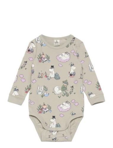 Body Moomin Bodies Long-sleeved Green Lindex