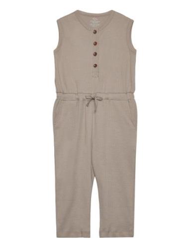 Rib Jersey Jumpsuit Jumpsuit Haalari Beige Copenhagen Colors