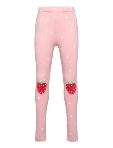 Leggings Strawberry Kneepatch Bottoms Leggings Pink Lindex