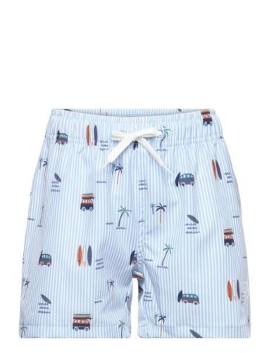 Swim Shorts, Aop Uimashortsit Blue Color Kids