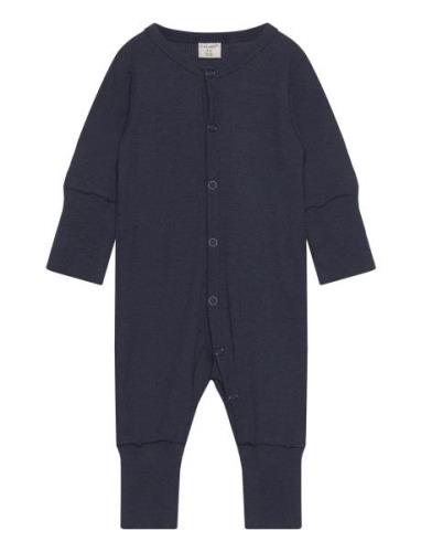 Jumpsuit Ls - Solid Pitkähihainen Body Navy CeLaVi