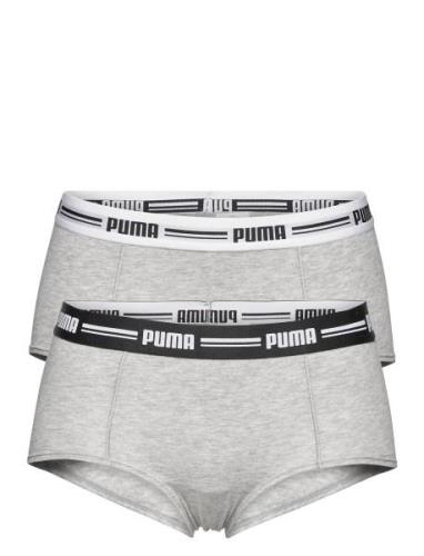 Puma Women Mini Short 2P Hang Hipsterit Alushousut Alusvaatteet Grey P...