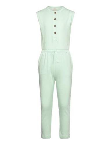 Rib Jersey Jumpsuit Jumpsuit Haalari Green Copenhagen Colors