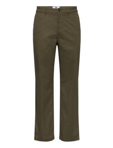 Silas Classic Trousers Bottoms Trousers Chinos Khaki Green Double A By...