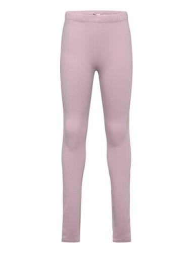 Leggings Basic Brushed Inside Bottoms Leggings Pink Lindex