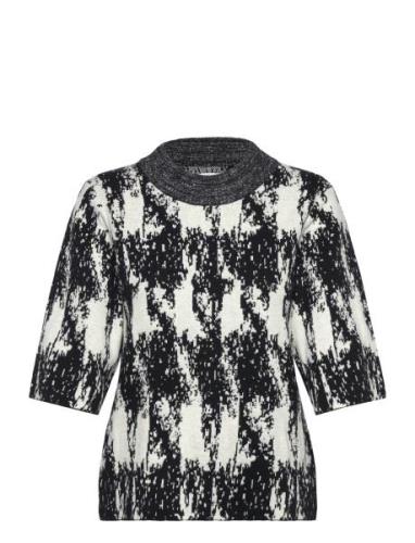 Katrina - Cotton Jacquard Rd Tops Knitwear Jumpers Grey Day Birger Et ...