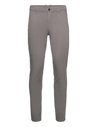 Superflex Chino Pants Bottoms Trousers Chinos Grey Lindbergh