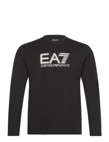 T-Shirt Tops T-shirts Long-sleeved Black EA7