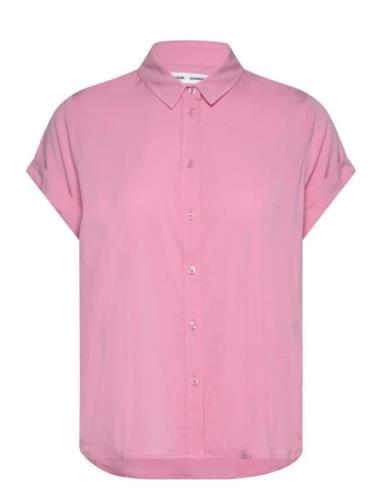 Majan Ss Shirt 9942 Tops Shirts Short-sleeved Pink Samsøe Samsøe