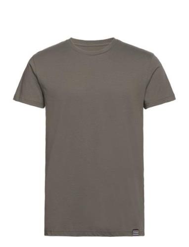 Organic Thor Tee Tops T-shirts Short-sleeved Khaki Green Mads Nørgaard