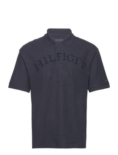 Monotype Archive Fit Polo Tops Polos Short-sleeved Navy Tommy Hilfiger