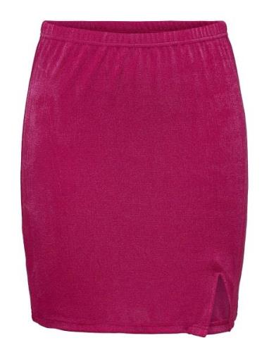 Onlassy Mini Slit Skirt Cs Jrs Lyhyt Hame Pink ONLY