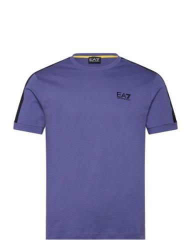 T-Shirt Tops T-shirts Short-sleeved Blue EA7