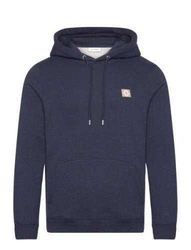 Piece 2.0 Hoodie Tops Sweat-shirts & Hoodies Hoodies Navy Les Deux