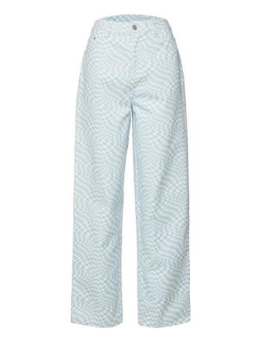 Trousers Bottoms Trousers Straight Leg Blue Barbara Kristoffersen By R...