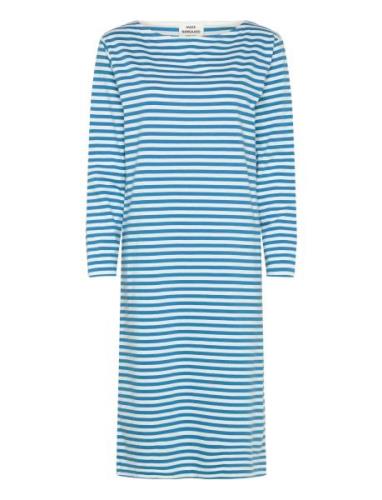 Soft Single Stripe Silas Dress Polvipituinen Mekko Blue Mads Nørgaard