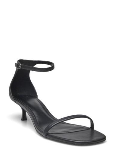 Strappy Heeled Sandals Korolliset Sandaalit Black Mango