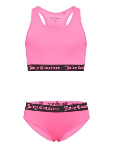 Juicy Logo Elastic Swimset Bikinit Pink Juicy Couture