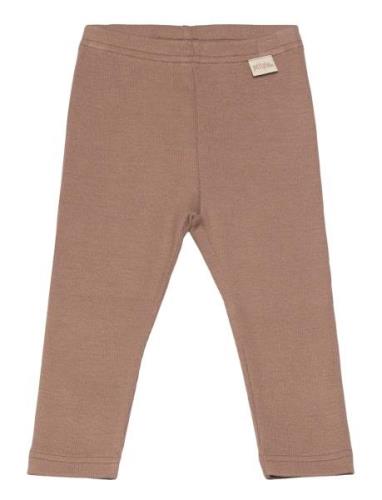 Legging Modal Bottoms Leggings Brown Petit Piao