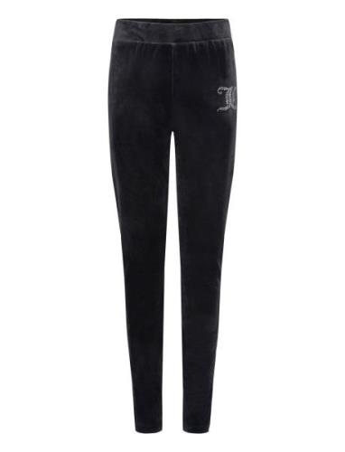 Diamante Velour Legging Bottoms Leggings Black Juicy Couture